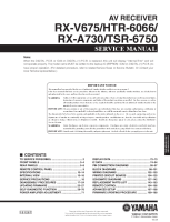 Yamaha RXV-675 - Service Manual 